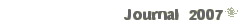 Journal 2007